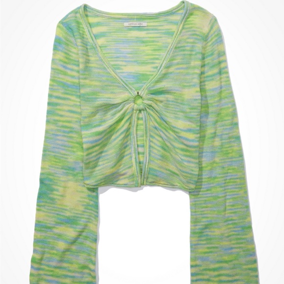 AE Bell Sleeve Ring-Front Sweater - Picture 2 of 6